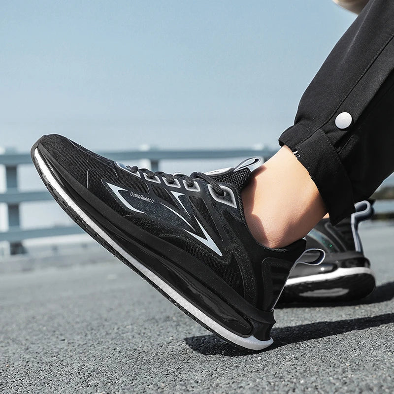 Zapatillas de deporte al aire libre para parejas, zapatos transpirables antideslizantes con amortiguación para correr en carretera, zapatos deportivos para correr para hombres, zapatos informales ligeros para hombres