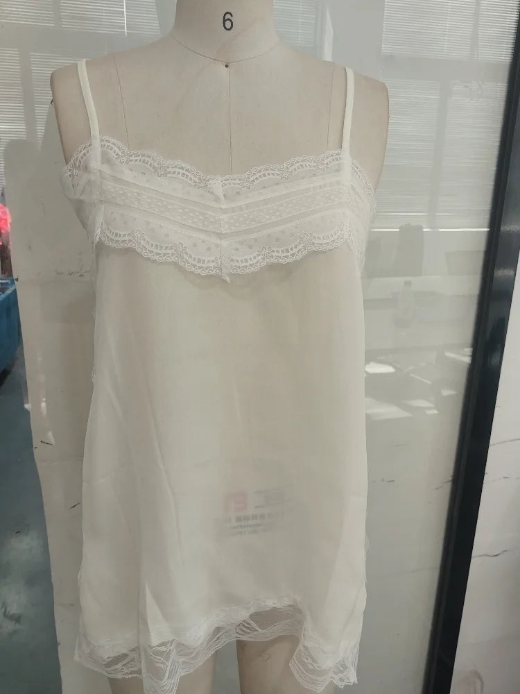 Vestido largo elegante de encaje con retazos para mujer, vestido Sexy con cuello en V sin mangas y espalda descubierta de satén, vestido largo ajustado, vestidos de fiesta de noche para mujer 2025