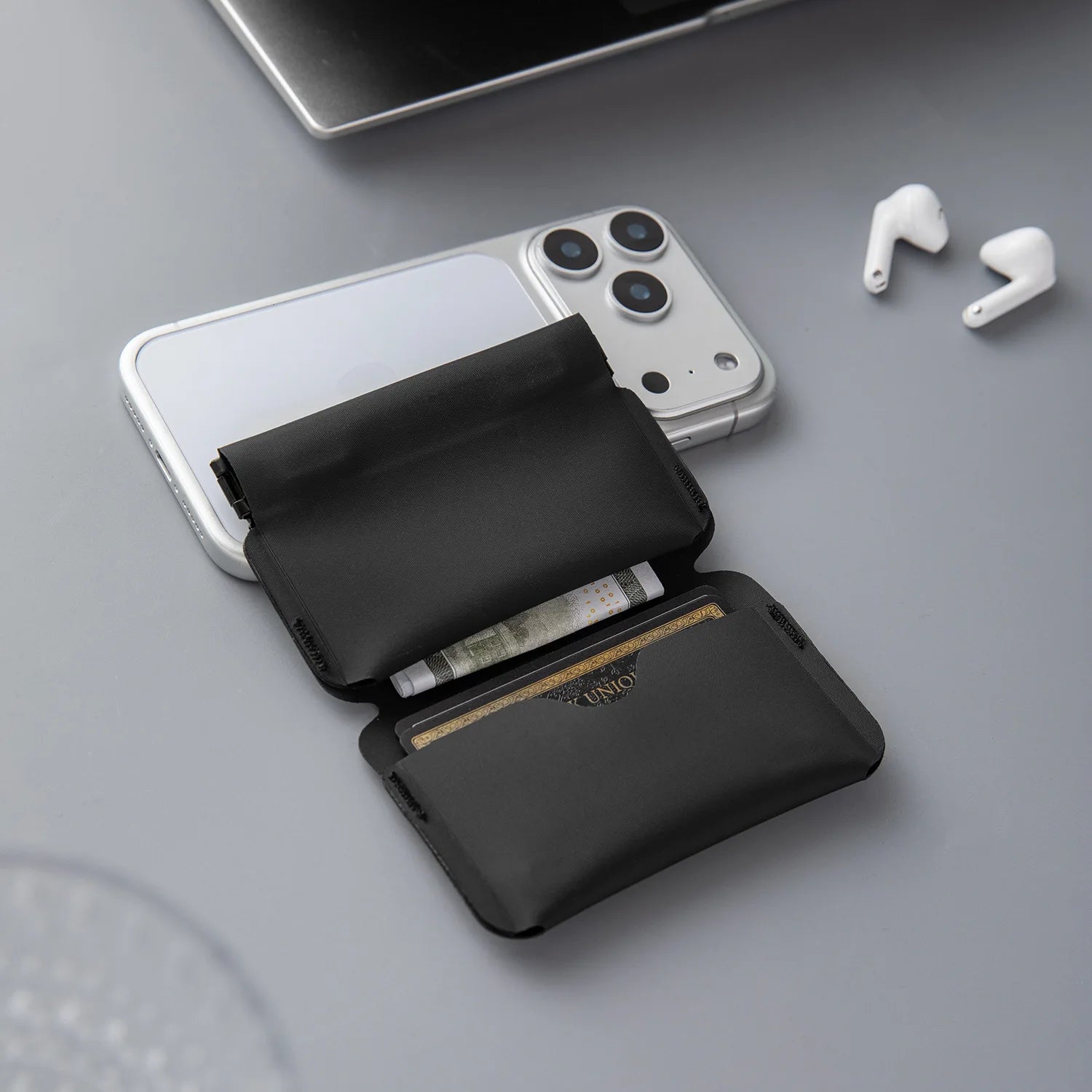 Cartera Magnética Plegable Mini EDC Ultraligera y Portátil, Monedero Multifuncional para Hombres y Mujeres, Tarjetero Delgado Bifold para Identificación