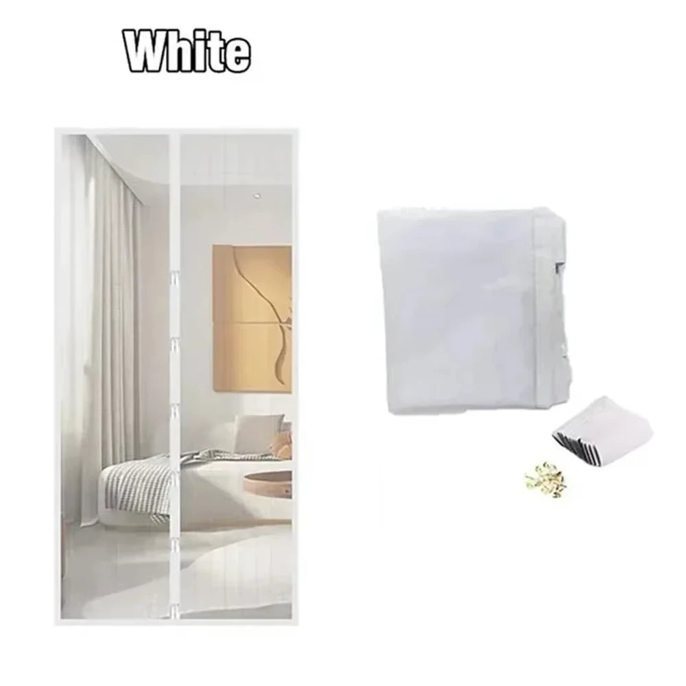 Mosquitero Magnético para Puerta y Ventana – Cierre Automático, Sin Perforaciones, 90/100cm