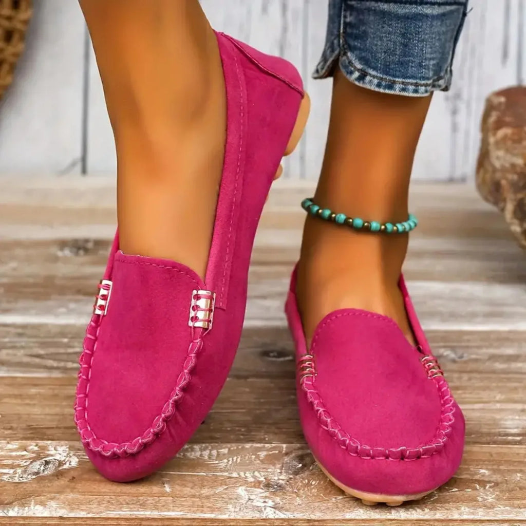 Mocasines De primavera y otoño, zapatillas resistentes al desgaste, Zapatos informales para Mujer, mocasines planos suaves antideslizantes a la moda, Zapatos De Mujer
