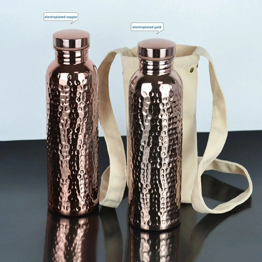 Botella de cobre a prueba de fugas, botella de agua de cobre con aislamiento, taza portátil a prueba de fugas de 27Oz para gimnasio, Camping, viajes, trabajo de hidratación