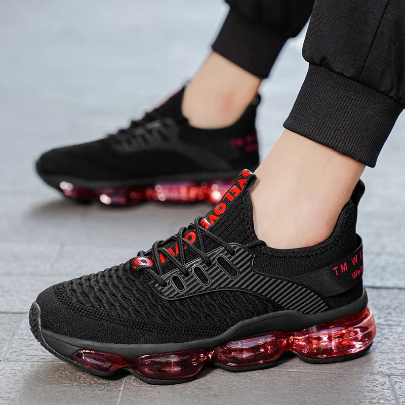 Zapatillas de deporte informales para hombre, zapatos de carrera de entrenador de lujo transpirables, mocasines de moda, zapatos para correr para hombre