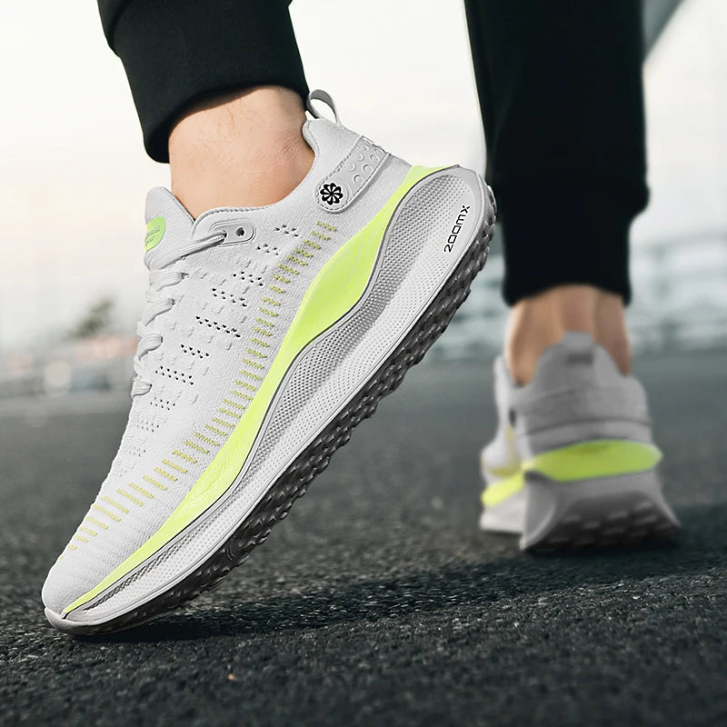Nuevos zapatos para correr para hombre, zapatos deportivos informales de lujo, zapatos para correr, cómodos para caminar, zapatillas de moda, ligeras y transpirables