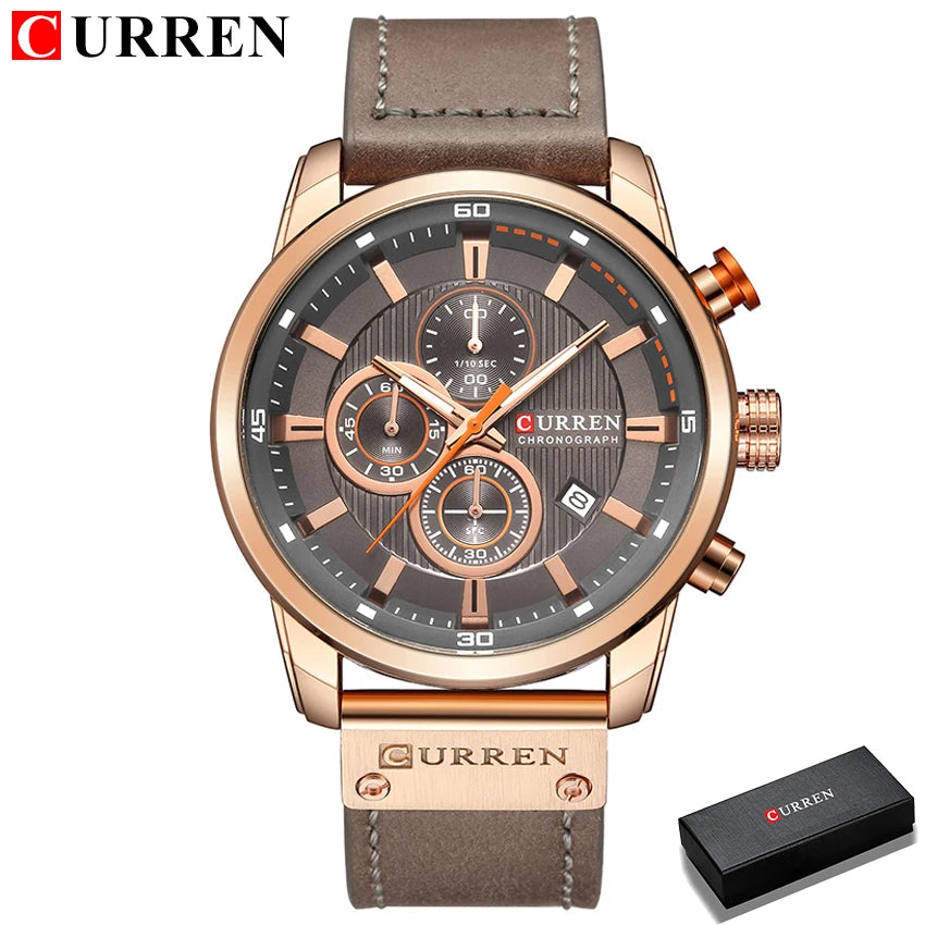 Reloj de Pulsera CURREN 8291 para Hombre, Cronógrafo de Cuarzo, Estilo Casual, Deportivo, Militar, de Moda, para Caballero