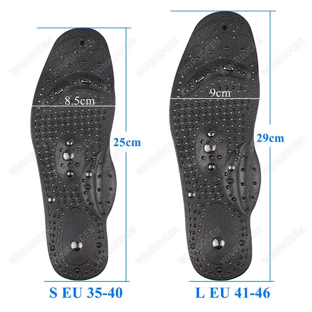 Plantillas de Acupresión para Terapia de Pies, Masaje Magnético de Silicona, Pérdida de Peso, Adelgazamiento, Alivio del Dolor, Duraderas, Transpirables, para Todos