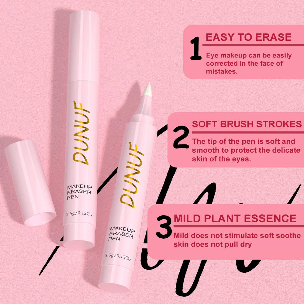 Lápiz de borrador de maquillaje, lápiz eliminador suave para labios, ojos, cara, herramienta de limpieza de poros, cuidado de la piel, debe tener fórmula sin tirar