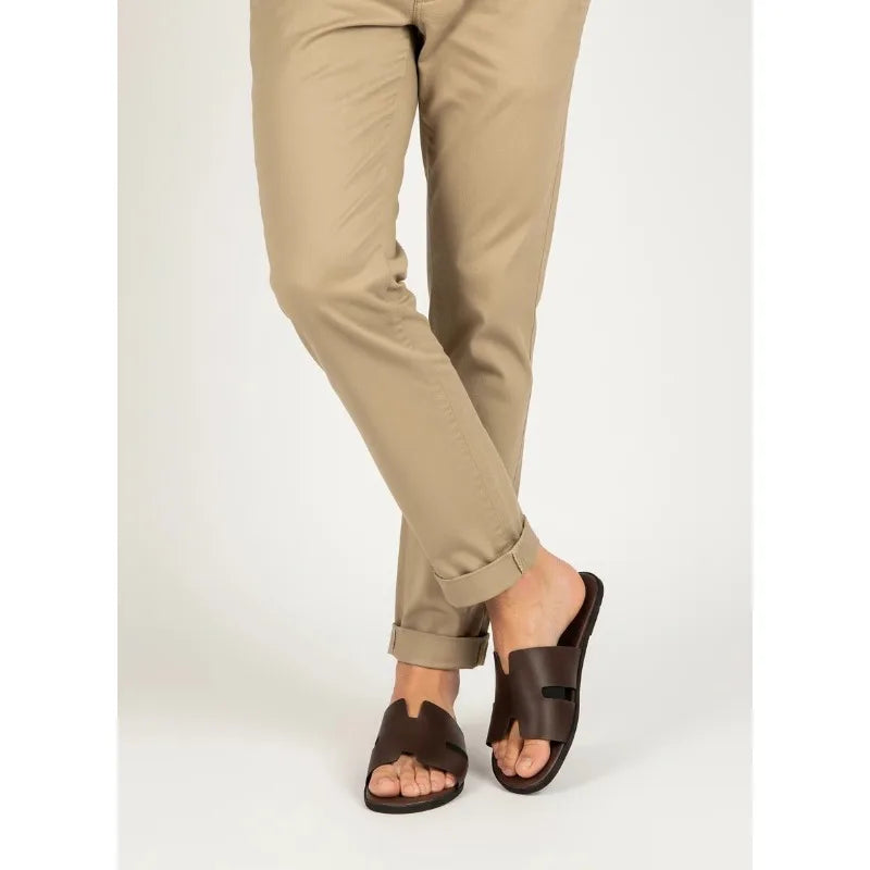 Nuevas sandalias casuales para hombre, para uso diario, baño, exterior, antideslizantes, resistentes al desgaste, ligeras y frescas.