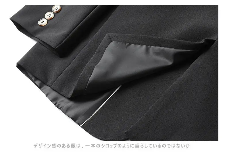 Chaqueta de traje informal para hombre, estilo coreano, holgada, a la moda, con un solo pecho y hombros, primavera y otoño, elegante