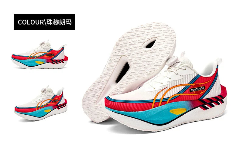 Zapatillas para Correr Profesionales con Placa de Carbono para Fitness, Maratón, Deportivas Ligeras para Hombre, Cómodas y Antideslizantes para Mujer