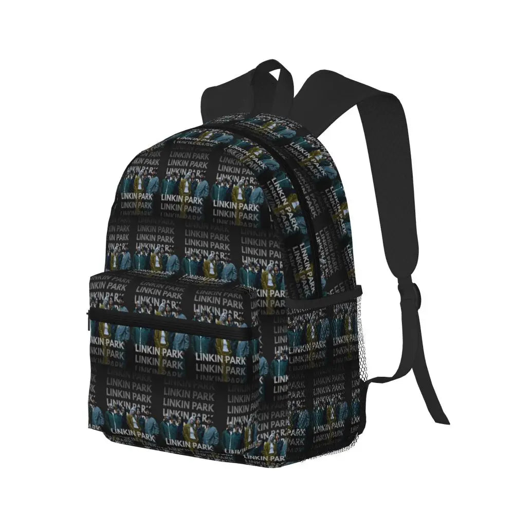 L-Linkin-S P-Park-S Band Mochila para estudiantes Mochila escolar Mochila de viaje para senderismo para niños y niñas Mochila de moda Bolsos de hombro