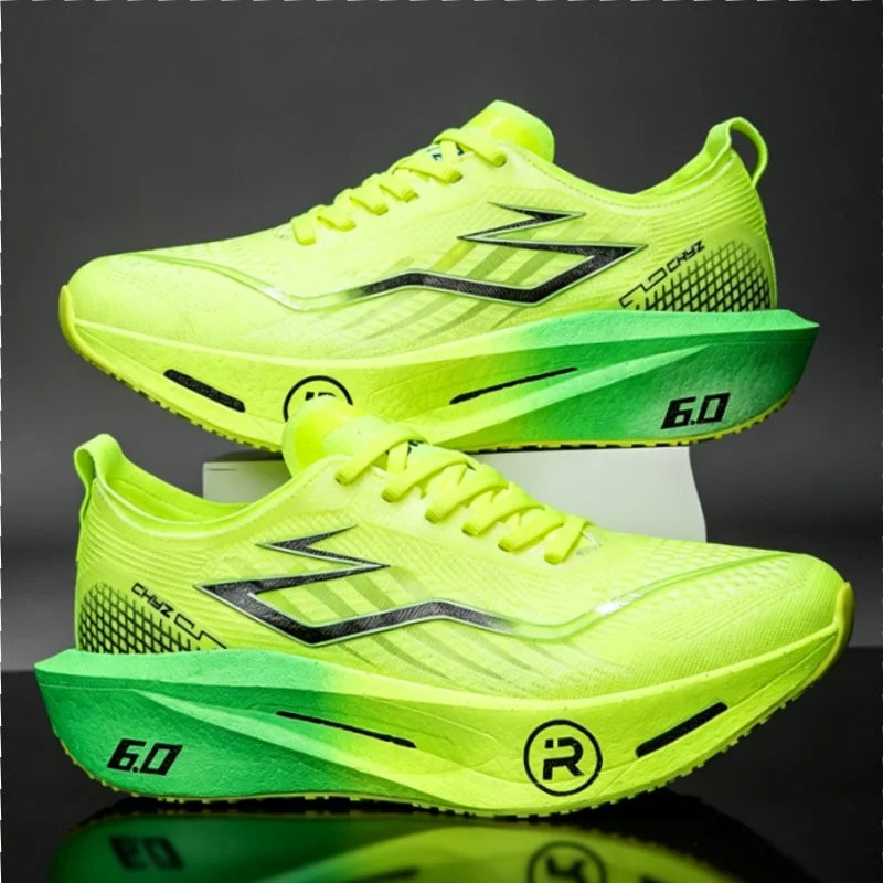 Zapatillas para correr para hombre, zapatillas deportivas para maratón con placa de carbono, transpirables, ligeras, cómodas, antideslizantes, deportivas especiales para mujer