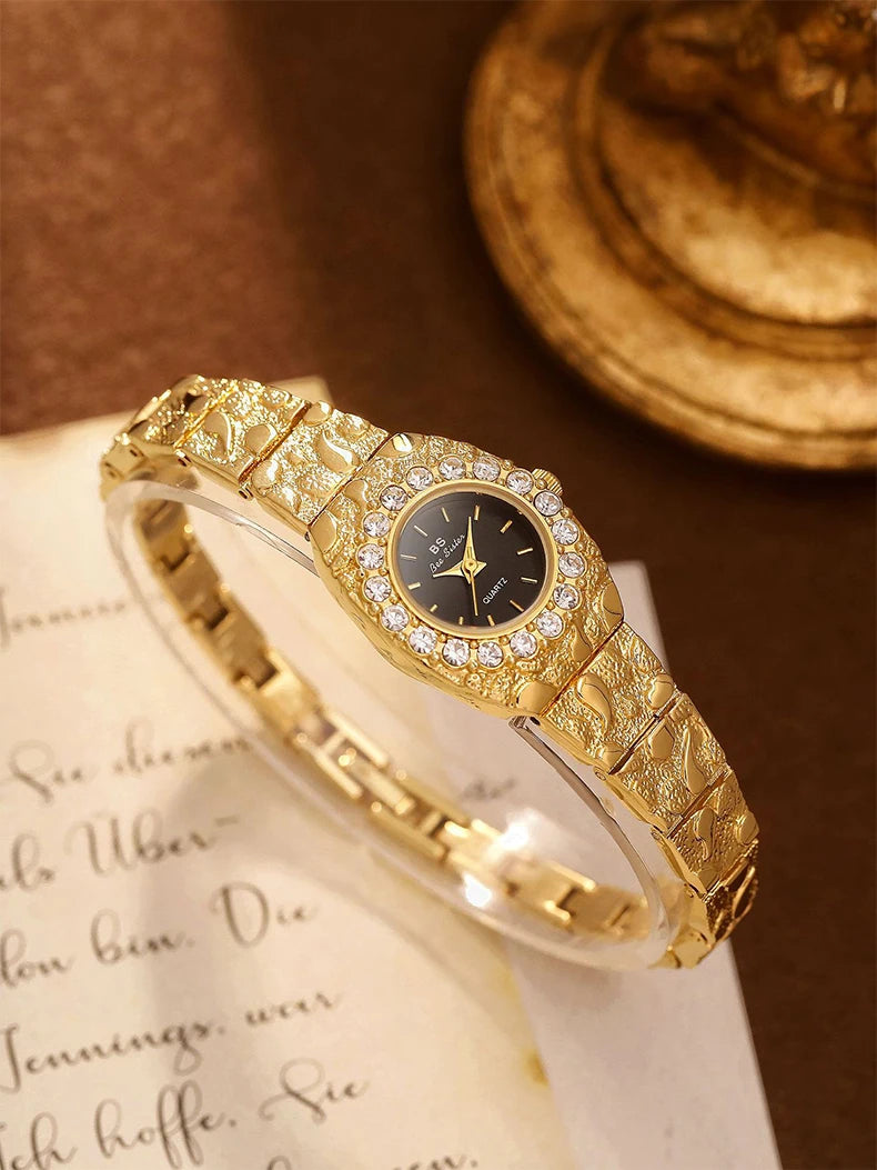 Relojes Bee Sister para mujer, novia, relojes de cuarzo para mujer, nicho de lujo, resistente al agua, reloj de pulsera elegante para mujer