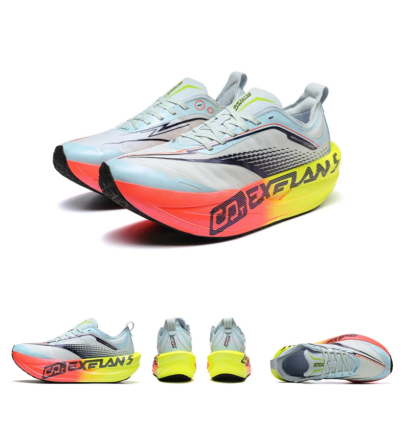 Zapatillas de Running para Hombre con Placa de Carbono, Ultraligeras, Transpirables, con Amortiguación, Antideslizantes, para Maratón, Carreras, Entrenamiento
