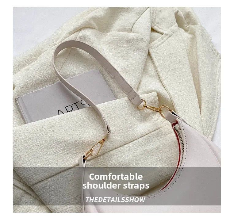 Elegante bolso de axila de cuero de Pu en relieve para mujer, bolso de hombro, bolso de mano de moda, bolso cruzado versátil para ir al trabajo