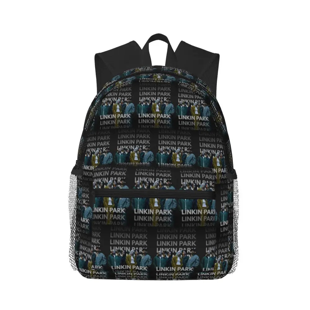 L-Linkin-S P-Park-S Band Mochila para estudiantes Mochila escolar Mochila de viaje para senderismo para niños y niñas Mochila de moda Bolsos de hombro