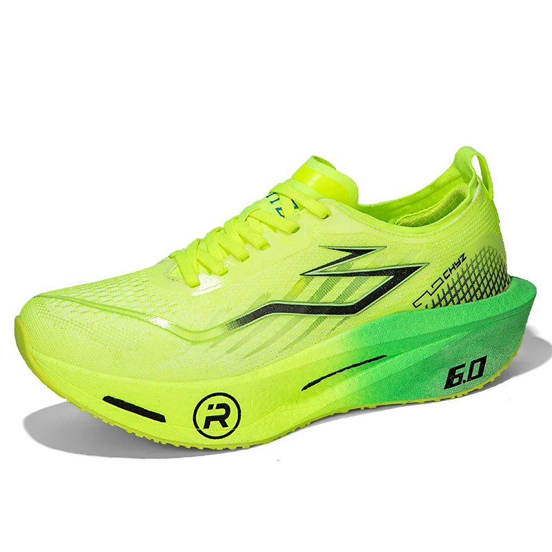 Zapatillas para correr para hombre, zapatillas deportivas para maratón con placa de carbono, transpirables, ligeras, cómodas, antideslizantes, deportivas especiales para mujer