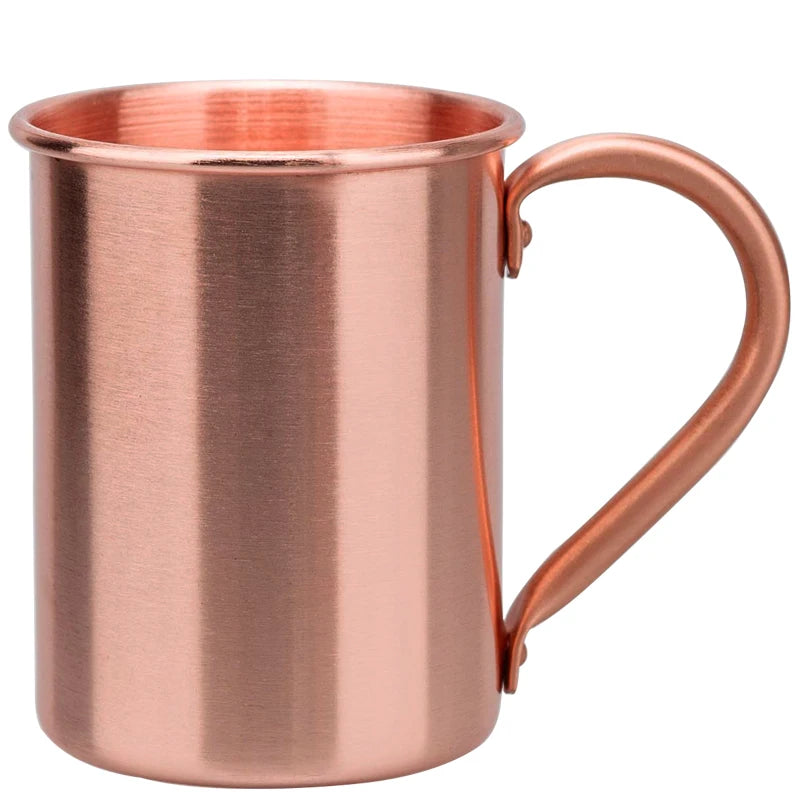 Taza de cobre puro Vintage de 400ml, textura de martillo engrosada, taza de café con leche para desayuno de cobre 100%, vaso de té hecho a mano