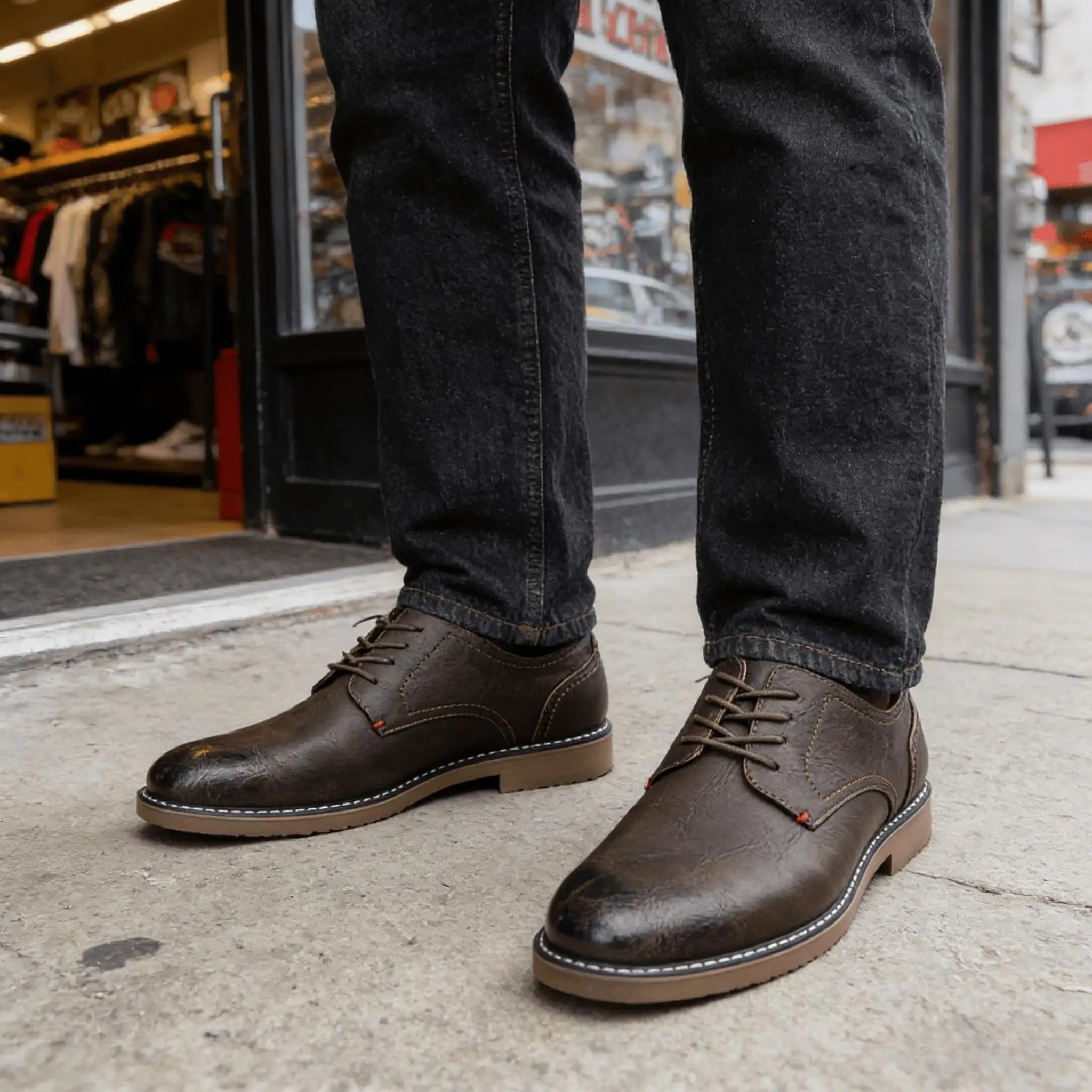 Zapatos de Cuero para Hombre, Cómodos, de Marca, a la Moda 2026