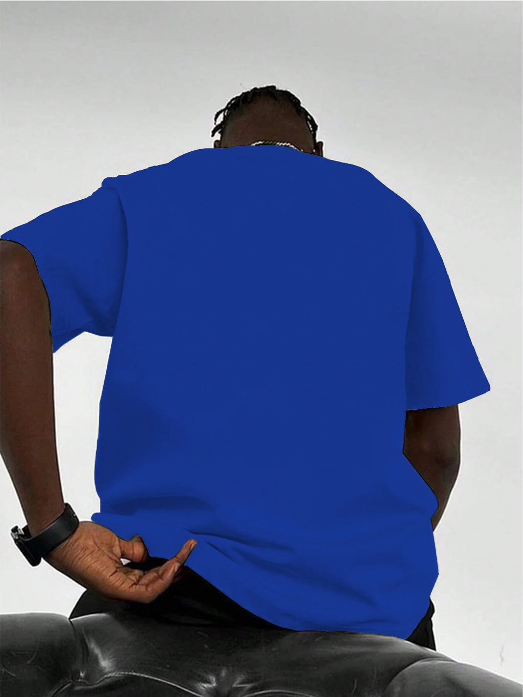 Camiseta de manga corta con cuello redondo para hombre, 100% algodón, informal, holgada, con estampado de letras, cómoda, deportiva, para verano
