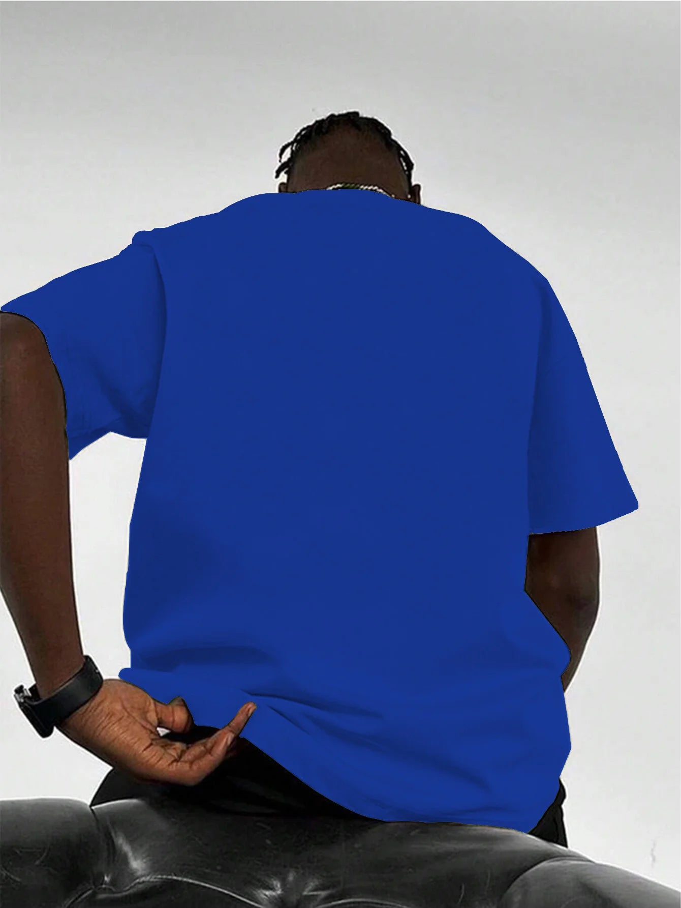 Camiseta de manga corta con cuello redondo para hombre, 100% algodón, informal, holgada, con estampado de letras, cómoda, deportiva, para verano