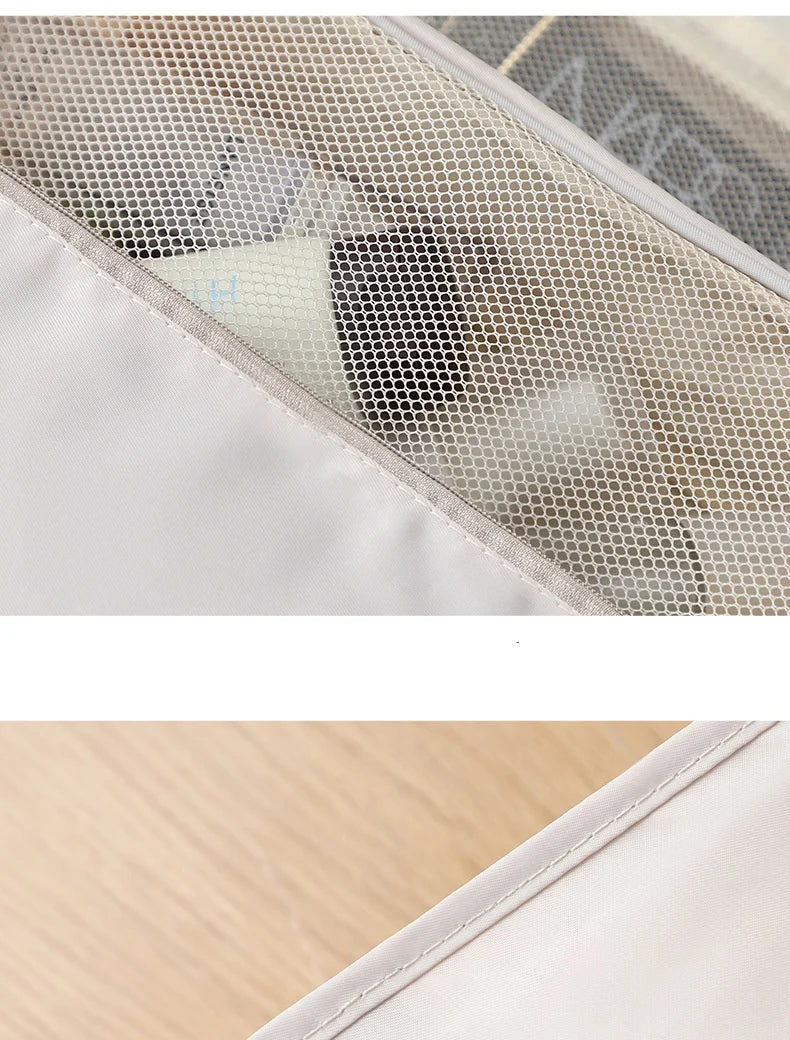 Bolsa de maquillaje de viaje, organizador de artículos de tocador impermeable, Neceser de alta calidad para mujer, bolsa de lavado con gancho para baño, bolsa de almacenamiento con gancho