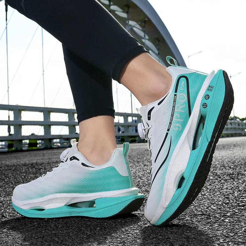 Zapatillas para correr Unisex 2025, nuevas zapatillas de entrenamiento deportivo con suela gruesa y amortiguación ligera, zapatillas de tenis de uso diario para hombres y mujeres