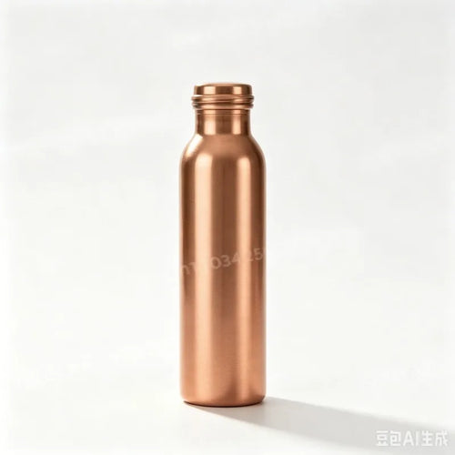 Handmade Copper Water Bottle, Red Copper Mug, Daily Drinking Container, for Yoga, Travel and Outdoor Activities, 100% Pure Red Copper