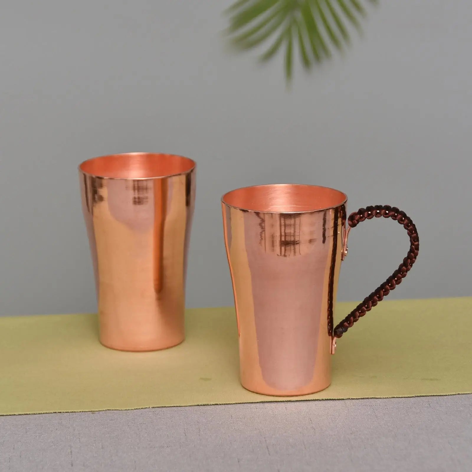 Taza de Cobre Puro de 400 ml, Taza de Café Hecha a Mano, Taza de Té Metálica con Hermoso Diseño para Oficina o Hogar