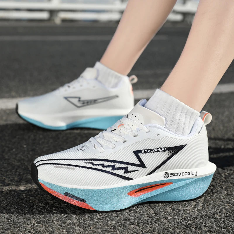 Zapatos Deportivos para Hombre, Transpirables, Versátiles, con Placa de Carbono que Absorbe Impactos, Zapatos Casuales Deportivos para Parejas