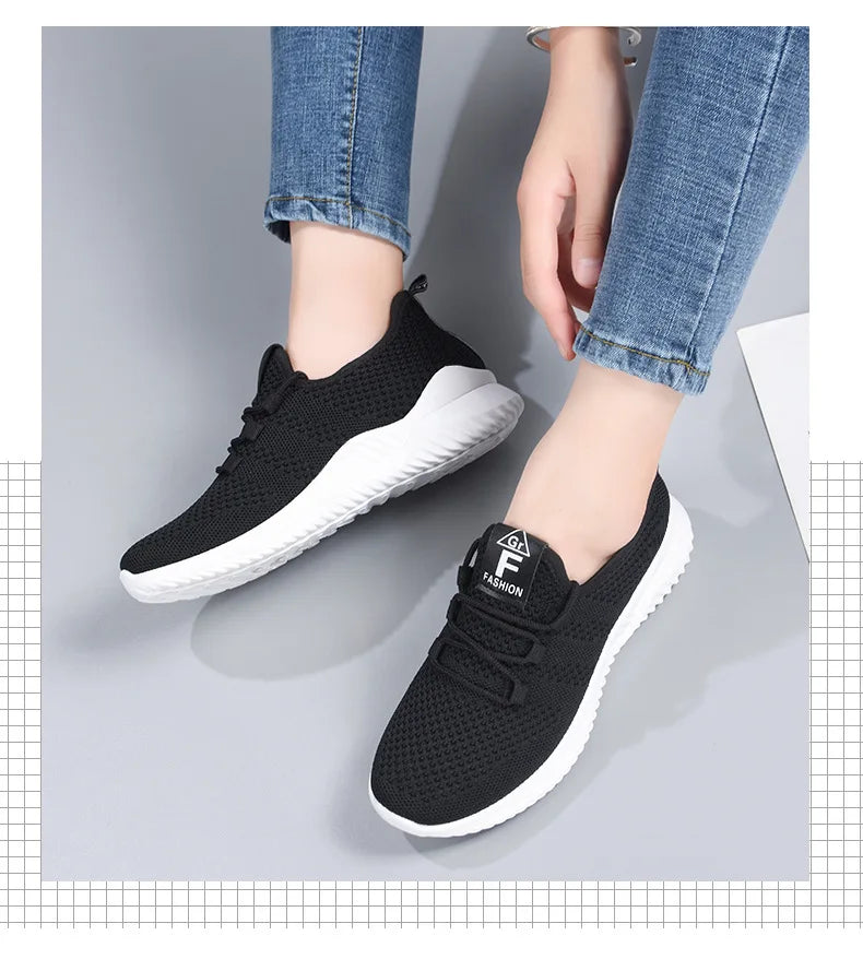Zapatillas Deportivas para Mujer 2026, Transpirables, de Malla, para Caminar, Cómodas, Casuales y a la Moda