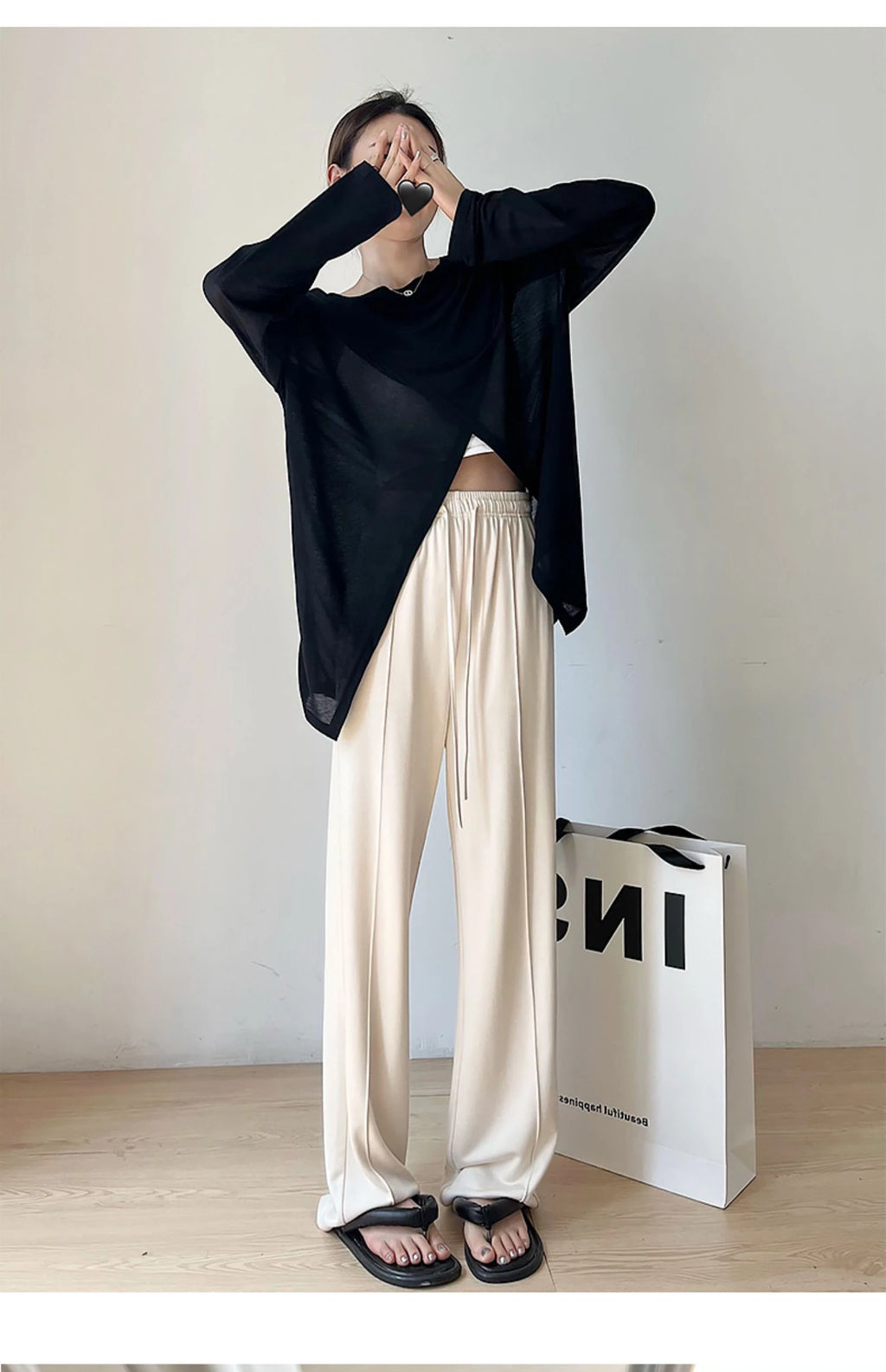 Verano elegante moda Harajuku Slim Fit ropa femenina suelta Casual todo fósforo camisetas sólido cuello redondo estilo fino camisetas de manga larga