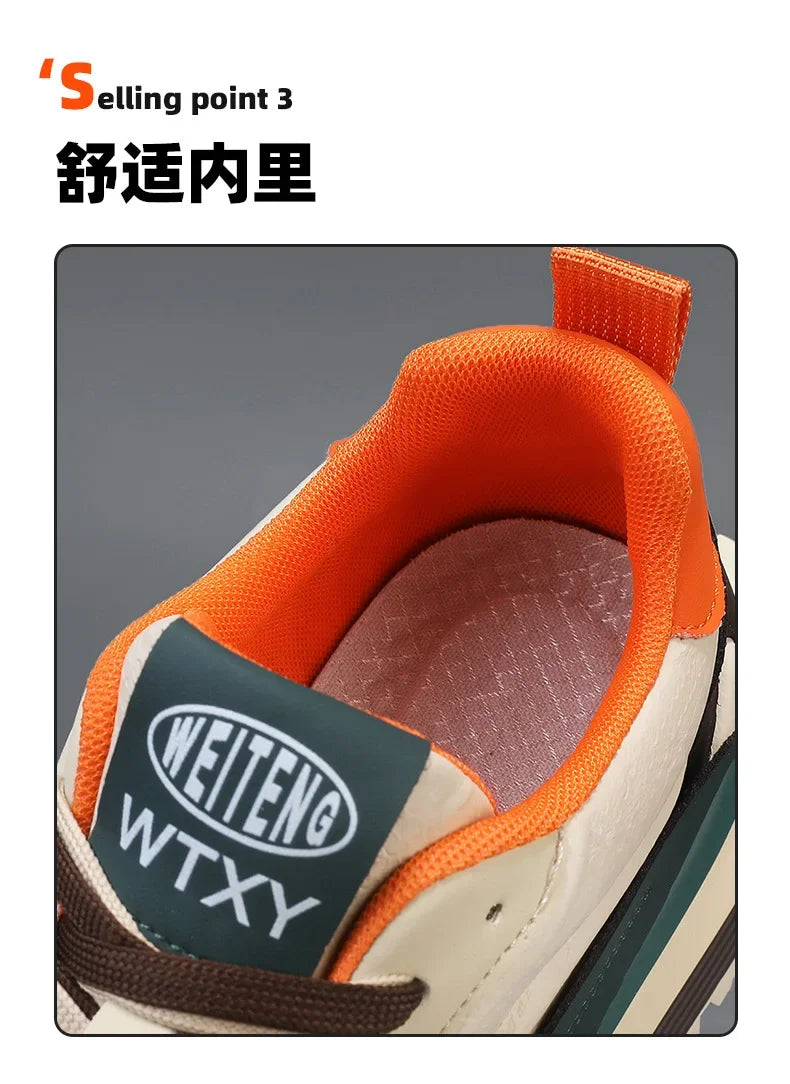 Zapatillas Deportivas Transpirables para Hombre, Primavera 2026, con Suela Suave Antideslizante, Blancas, Modernas, Estilo Casual