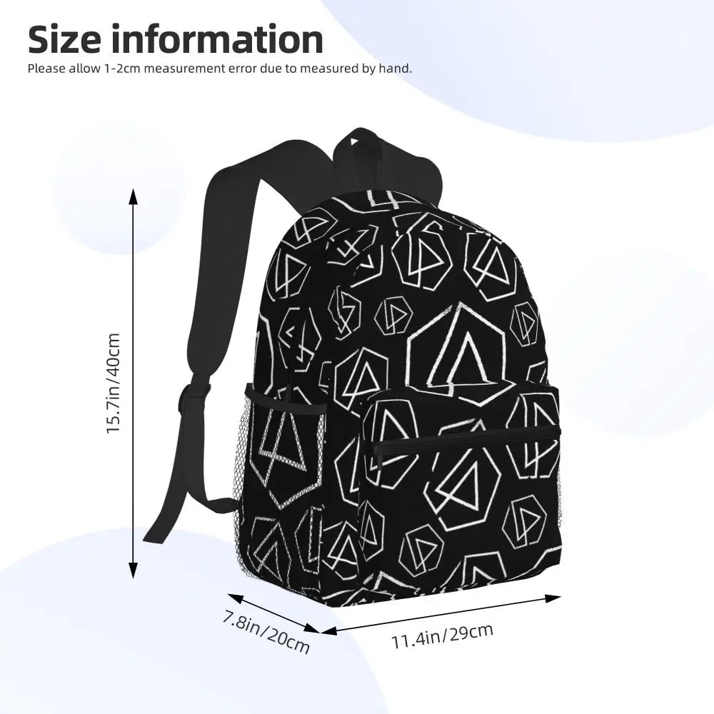 L-Linkin-S P-Park-S Band Mochila para estudiantes Mochila escolar Mochila de viaje para senderismo para niños y niñas Mochila de moda Bolsos de hombro