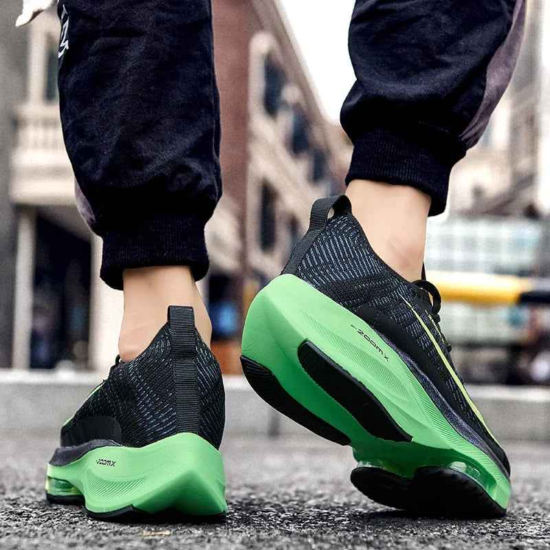 Zapatillas de Running para Hombre con Amortiguación de Aire y Placa de Carbono, Zapatillas Deportivas Ligeras para Mujer para Correr, Gimnasio, Entrenamiento, Parejas