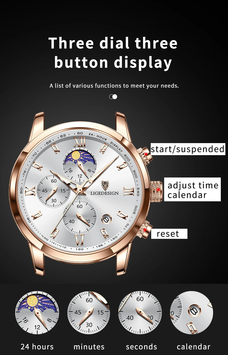 Nuevos relojes para hombre LIGE, marca superior, reloj de pulsera de lujo para hombre, reloj de cuarzo de cuero, reloj deportivo resistente al agua para hombre, reloj Masculino + caja