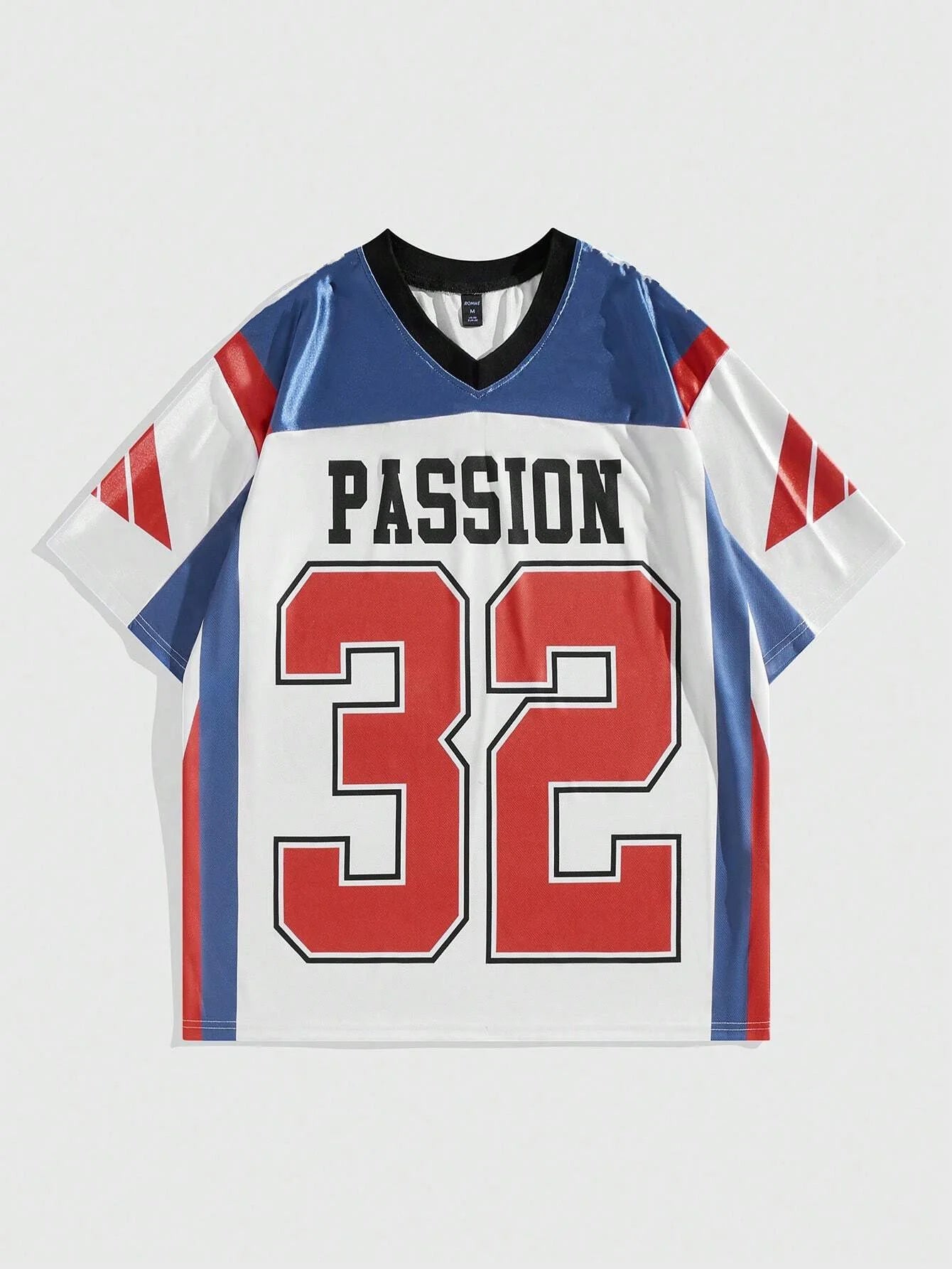 PASSION 32 Camiseta estampada de estilo americano de verano para hombre, Camiseta deportiva de manga corta con cuello redondo, camiseta de baloncesto Vintage, ropa para hombre