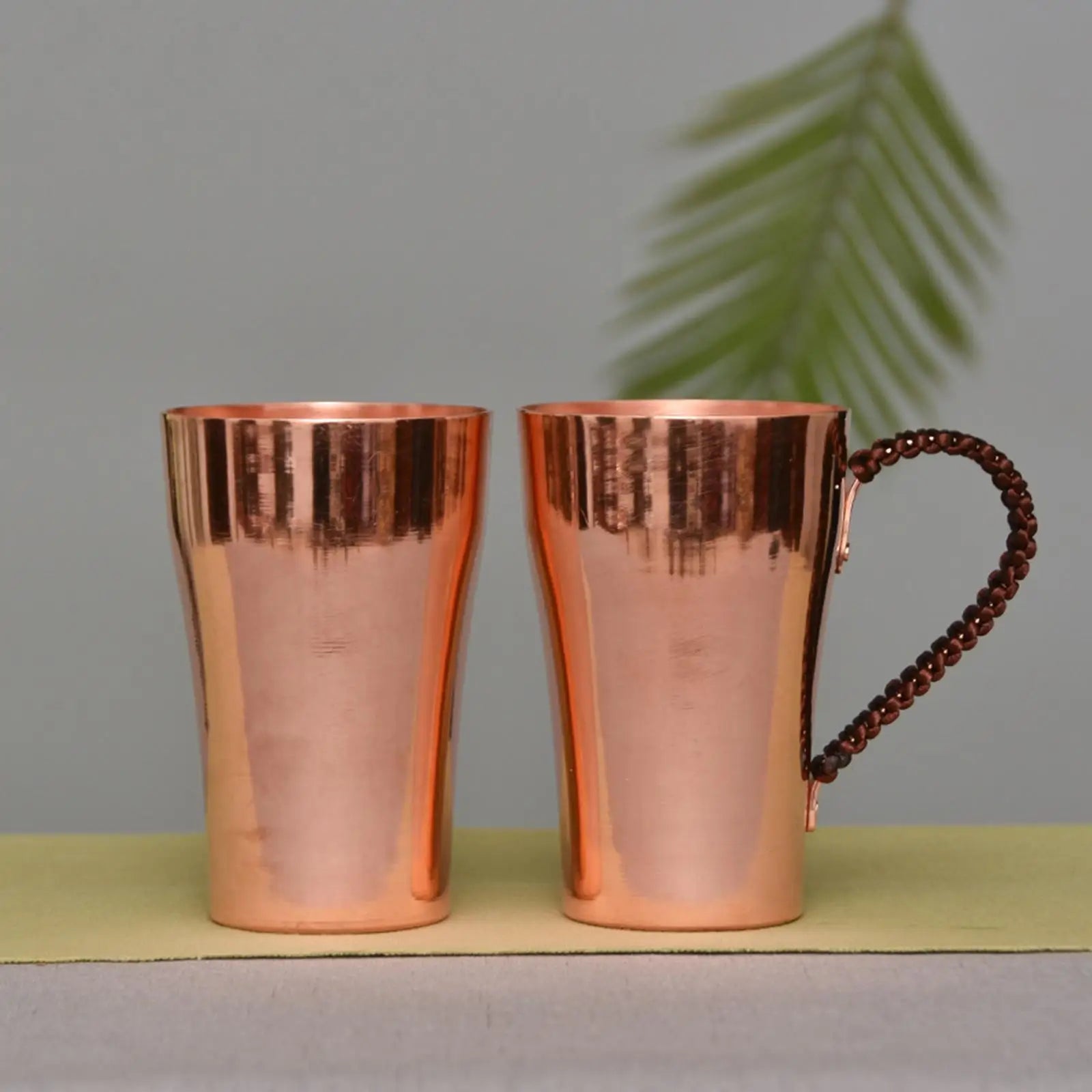 Taza de Cobre Puro de 400 ml, Taza de Cobre Hecha a Mano, Taza de Bebida Premium, Taza de Café de Lujo para Decoración de Cocina
