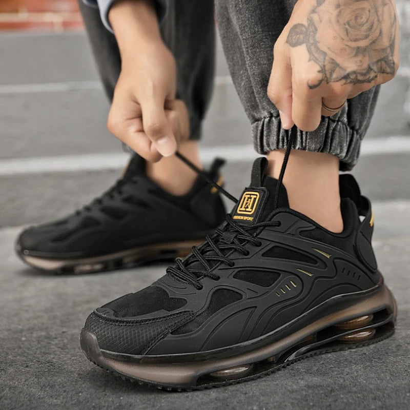 Zapatillas De deporte para hombre, zapatos De malla para caminar para hombre, zapatos De tenis con cordones para aumentar la altura, zapatos duraderos para hombre, Zapatillas De Deporte De alta calidad