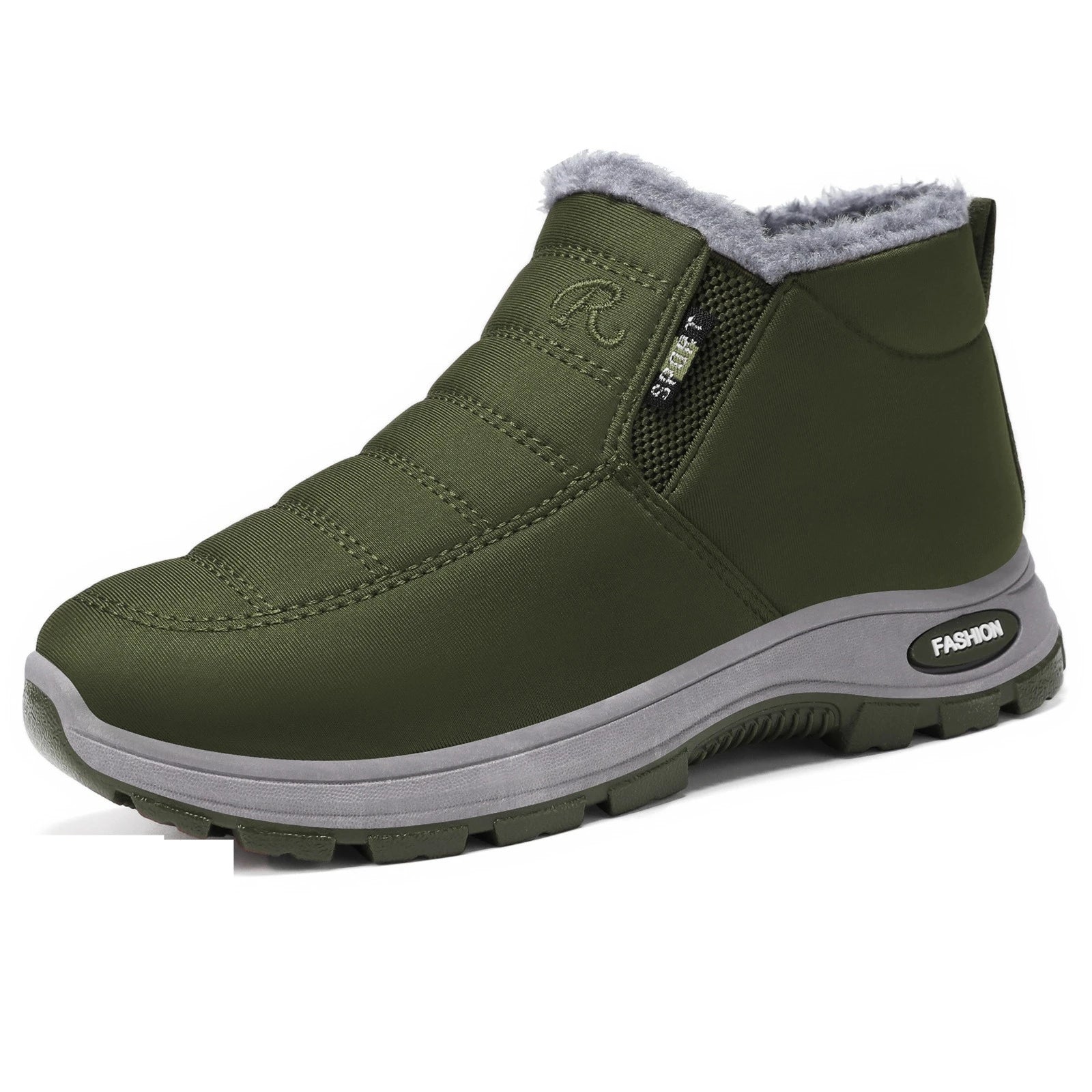 Botas de algodón de talla grande para mujer, botas de algodón cálidas y resistentes al frío, botas de nieve altas con forro polar grueso