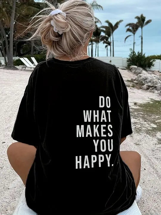 Camiseta con hombros descubiertos para mujer, Top informal Retro con estampado Floral, cuello redondo, manga corta, holgado, a la moda