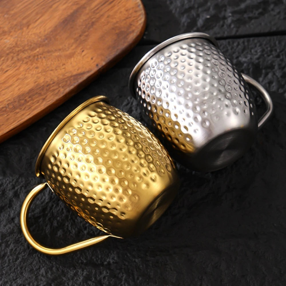 Taza de Cobre Puro de 500 ml, Taza de Metal Sólido para Beber, 17 oz, para Cócteles, Cerveza, Leche, Café, para Cocina, Bar, Fiestas, Bebidas