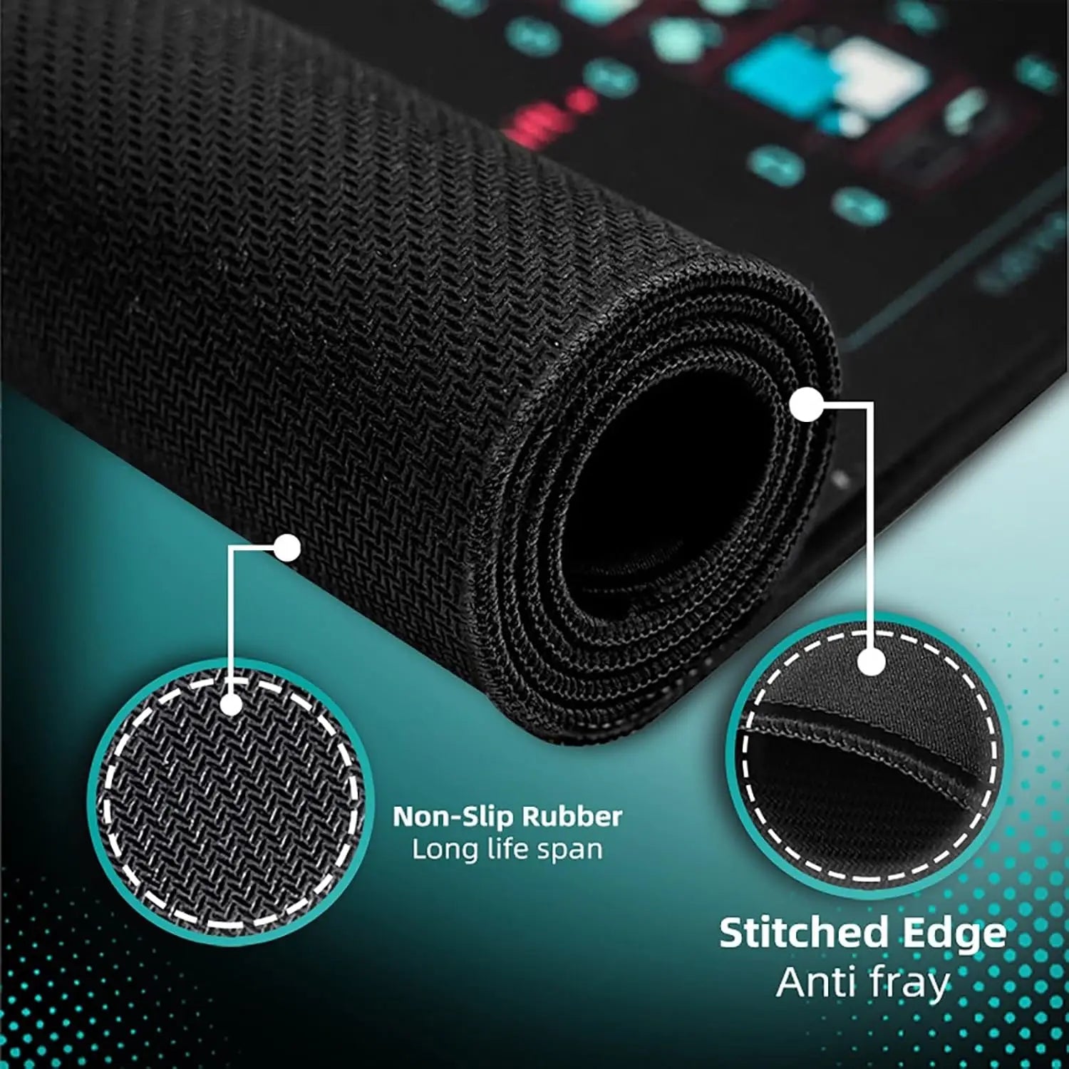 Mousepad con Atajos de Excel, Word y Windows en Español – Antideslizante, Oficina y Estudio