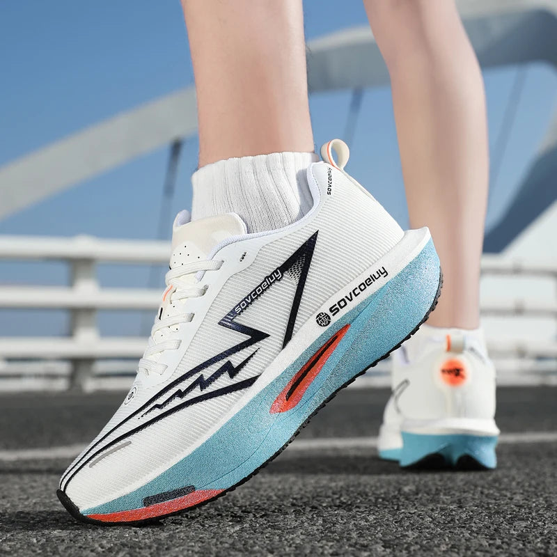 Zapatos Deportivos para Hombre, Transpirables, Versátiles, con Placa de Carbono que Absorbe Impactos, Zapatos Casuales Deportivos para Parejas