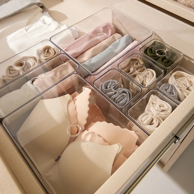 Premium Crystal Clear Desk & Vanity Organizer