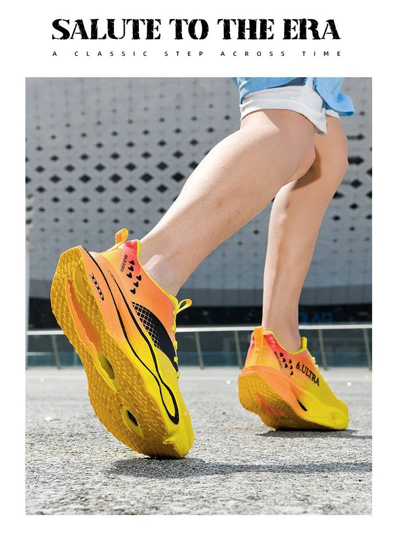 Zapatillas de Running de Alto Rendimiento para Hombre, con Placa de Carbono, Ligeras, Transpirables, con Amortiguación, para Todo Tipo de Terreno, Entrenamiento de Larga Distancia