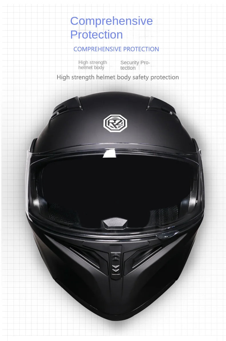 ORZ nueva calidad DOT doble lente Flip casco Abs cara completa motocicleta todoterreno casco de carreras de motos ala trasera personalizada