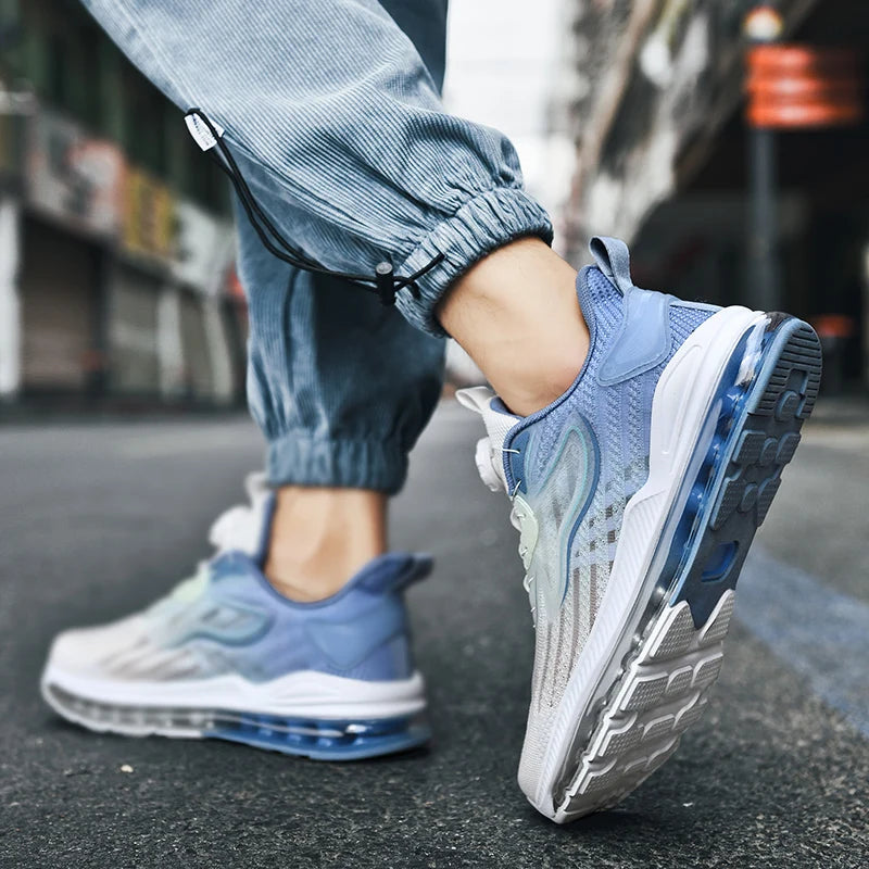 Zapatillas de deporte informales transpirables para hombre, mocasines de moda de entrenador de lujo, zapatos para correr, zapatos de carrera cómodos para hombre