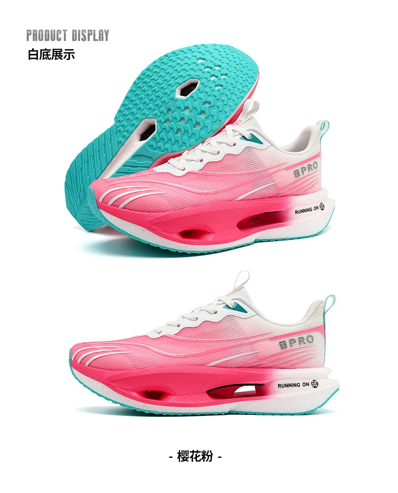    Zapatillas de Running Marathon para Hombre, con Placa de Carbono, Casuales, Transpirables, para Tenis, Deportivas, Ligeras, para Mujer