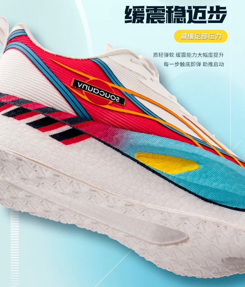Zapatillas para Correr Profesionales con Placa de Carbono para Fitness, Maratón, Deportivas Ligeras para Hombre, Cómodas y Antideslizantes para Mujer